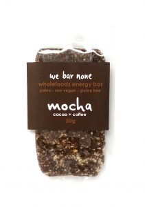 Mocha energy bar - paleo, vegan, gluten free, no added sugar, delicious and nutritious!